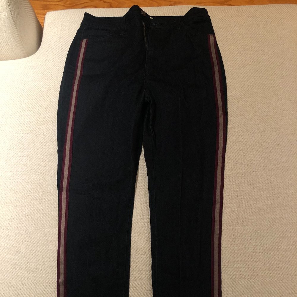 Dark Blue Caren Forbes Skinny Jeans with Stripe